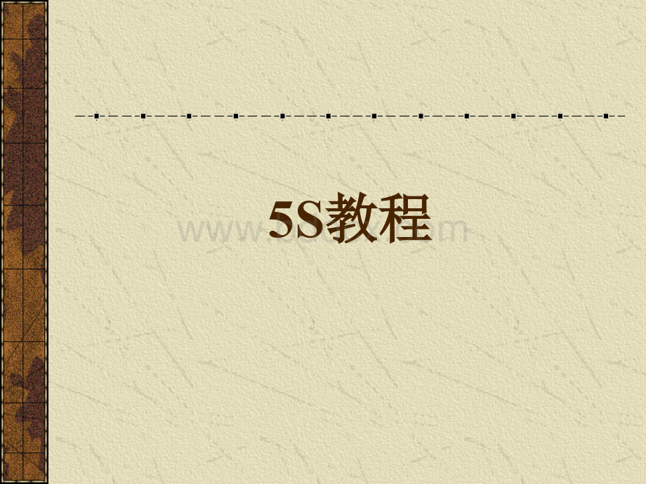 企业内部5S培训讲义PPT资料.ppt_第1页