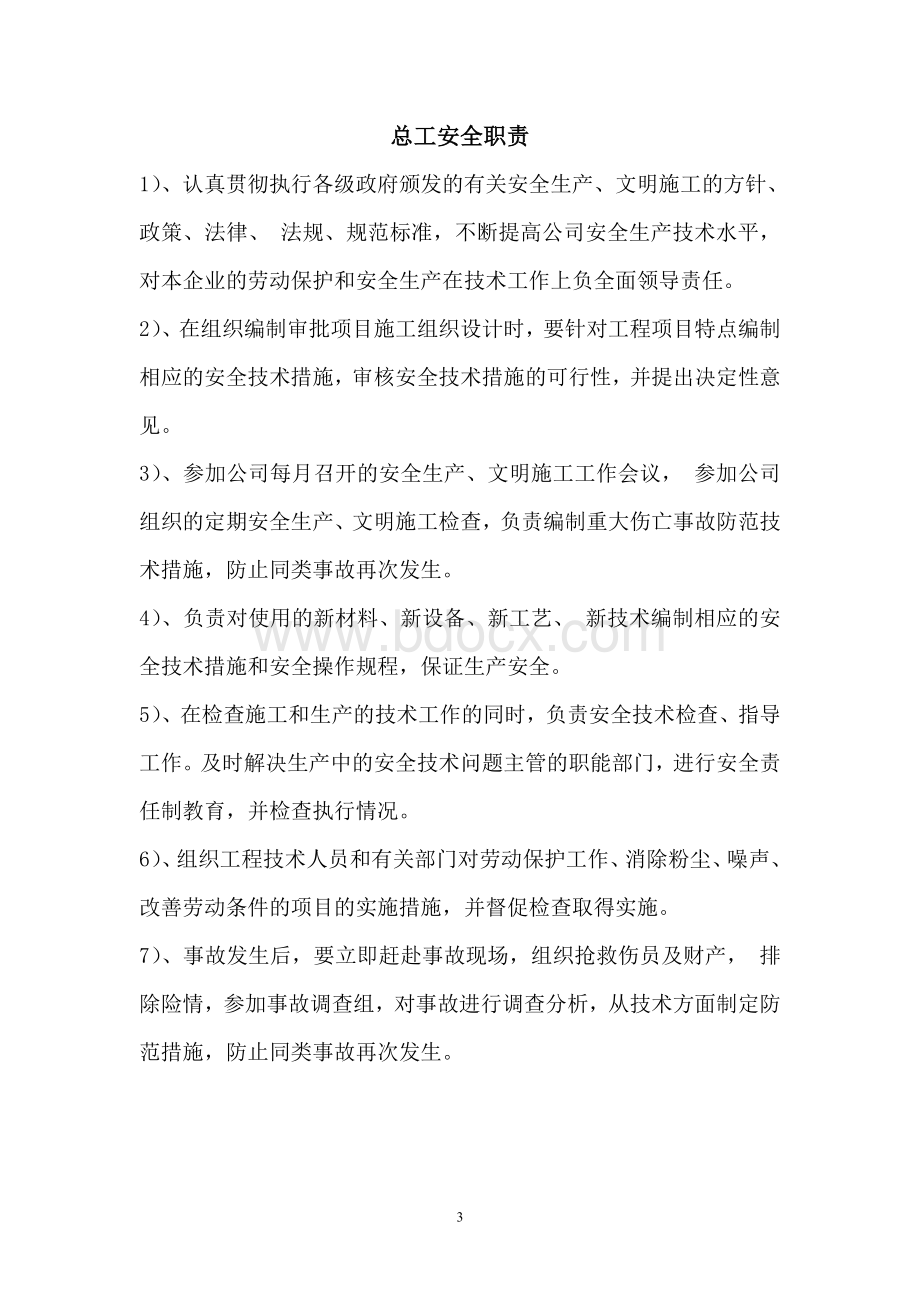 项目部各级人员安全生产职责Word格式.doc_第3页