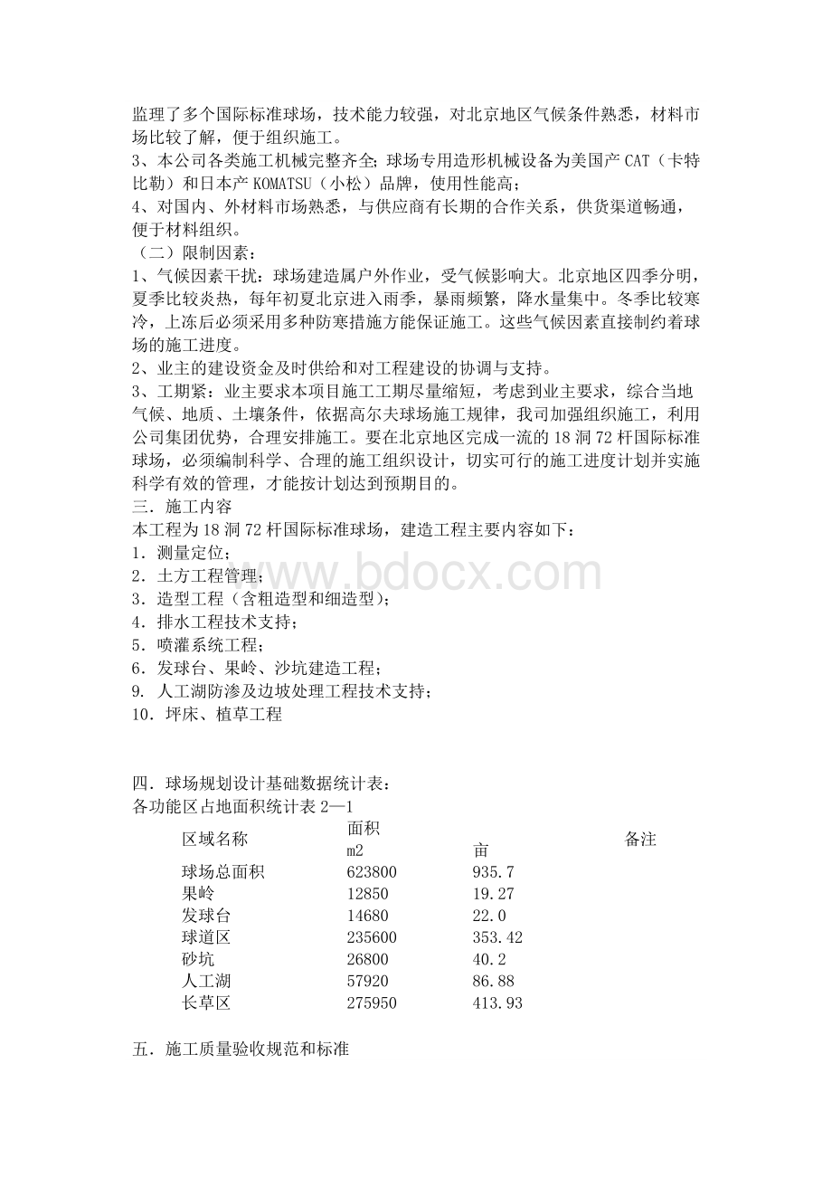 高尔夫球场建造施工组织方案Word格式.doc_第2页