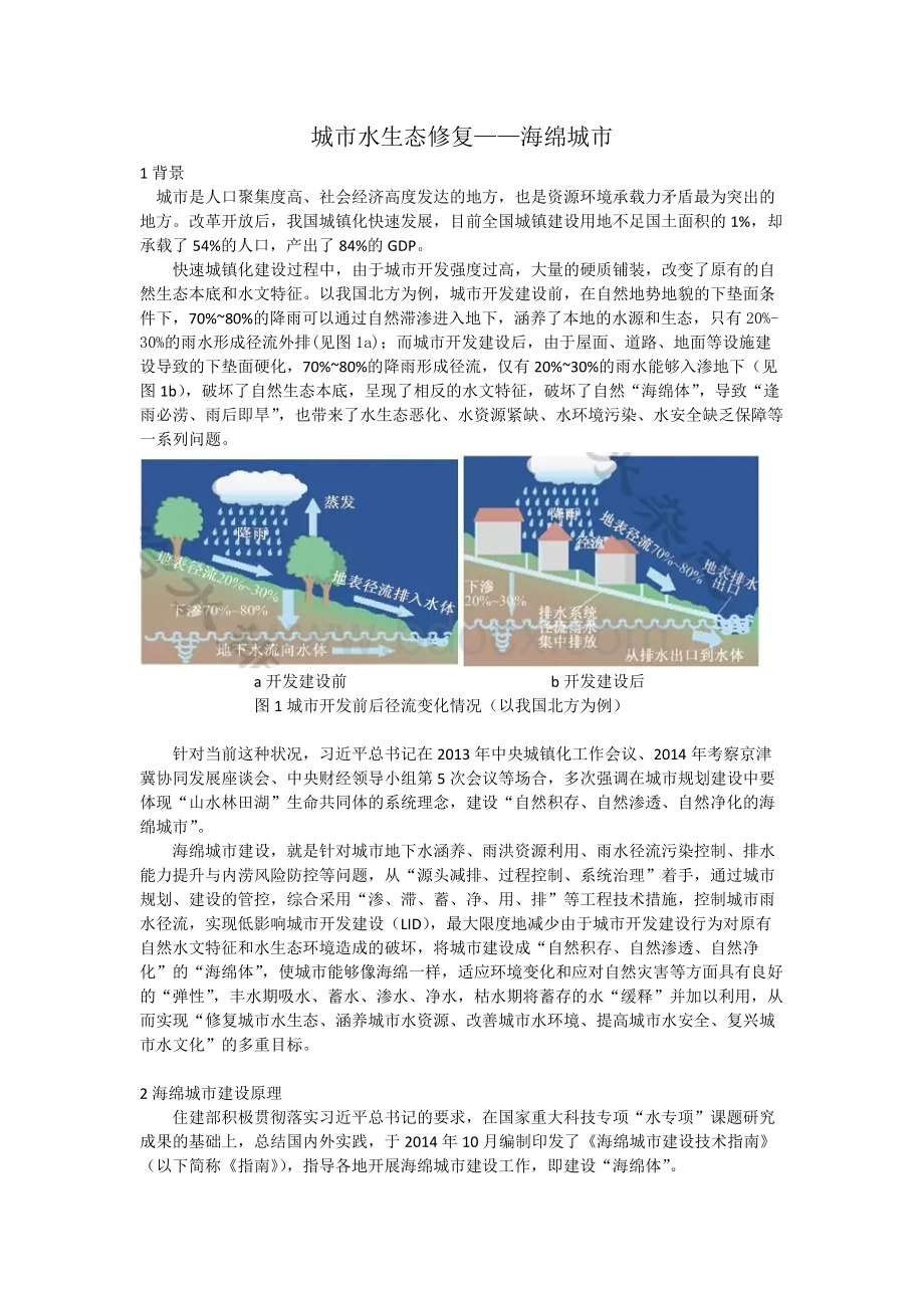 城市水生态修复海绵城市Word下载.docx_第1页