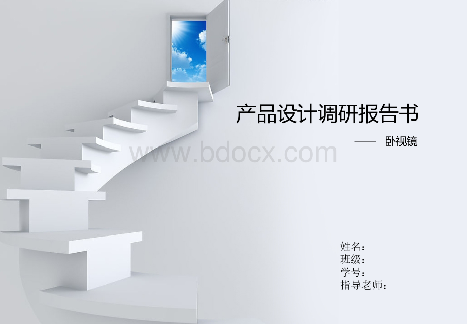 产品设计调研报告书.ppt