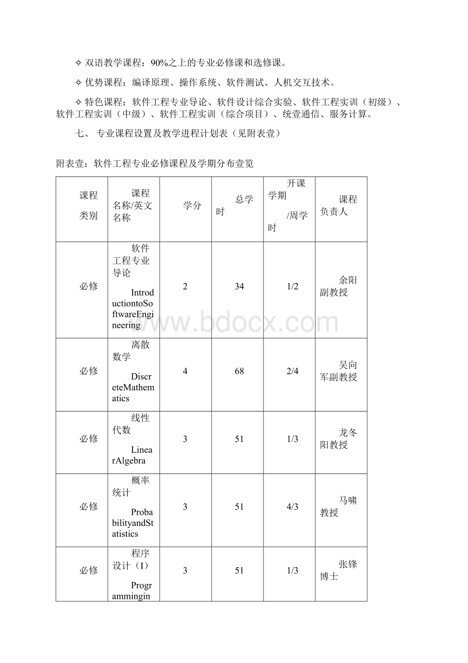 建筑工程管理中山大学软件学院级本科软件工程专业培养方案Word文档格式.docx_第3页