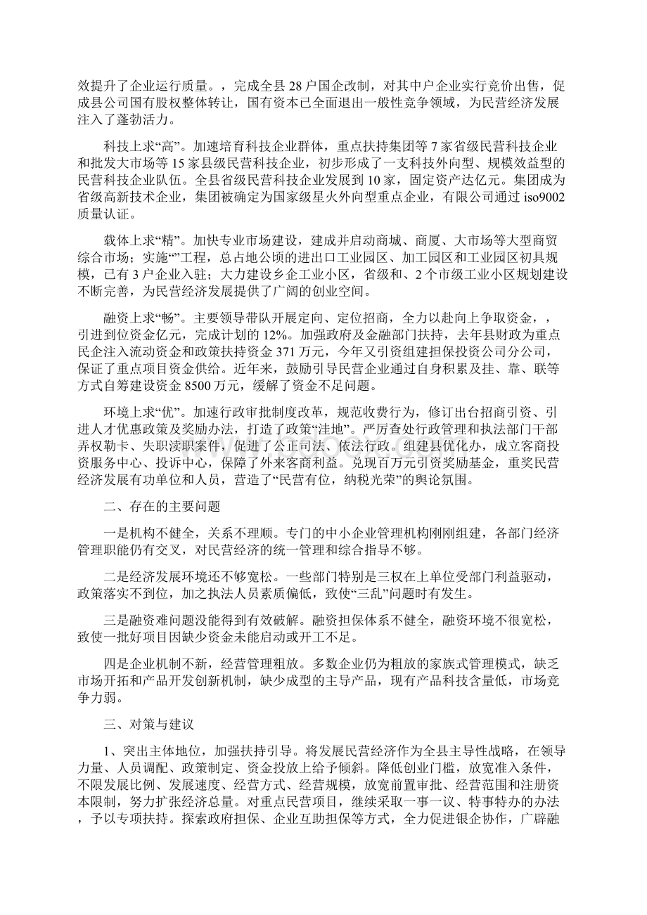 壮大民营经济的对策与建议Word下载.docx_第2页