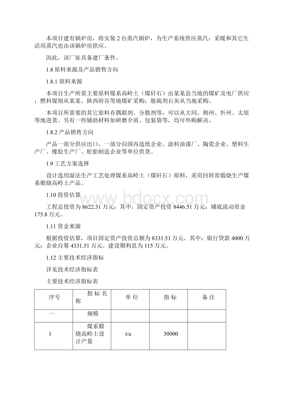 高岭土生产项目可行性研究报告文档格式.docx_第3页