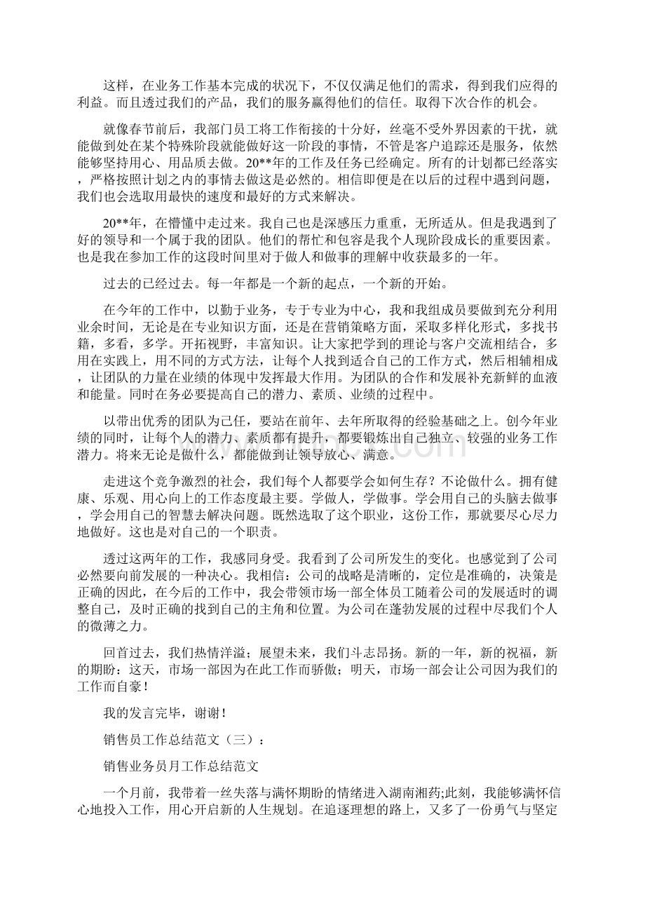 工作总结销售员工作总结范文10篇docxWord格式文档下载.docx_第2页