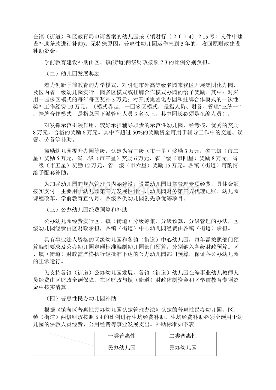 镇海区学前教育专项资金使用管理办法.docx_第2页