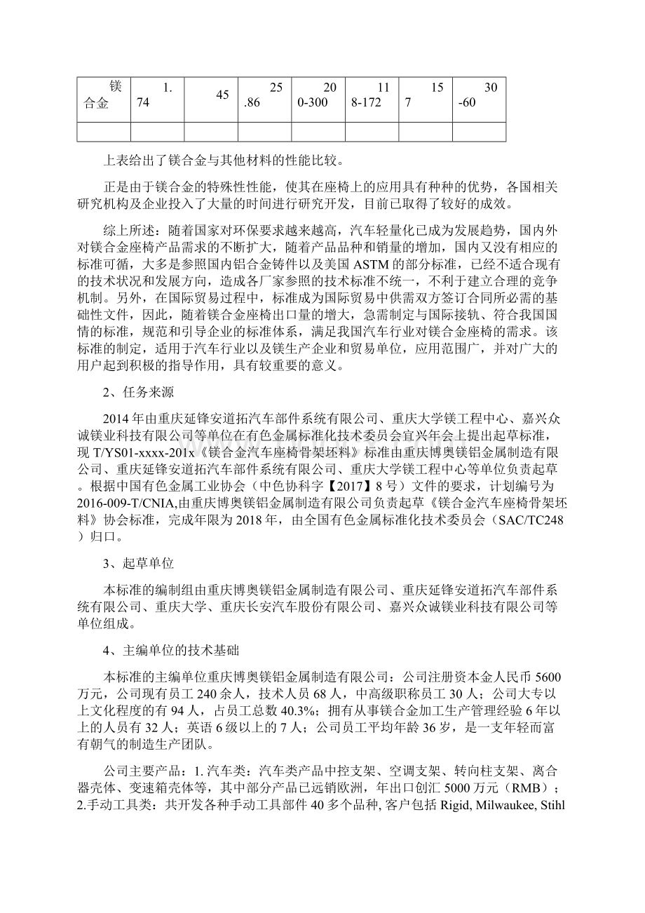 镁合金汽车座椅骨架坯料有色金属标准质量Word文件下载.docx_第3页