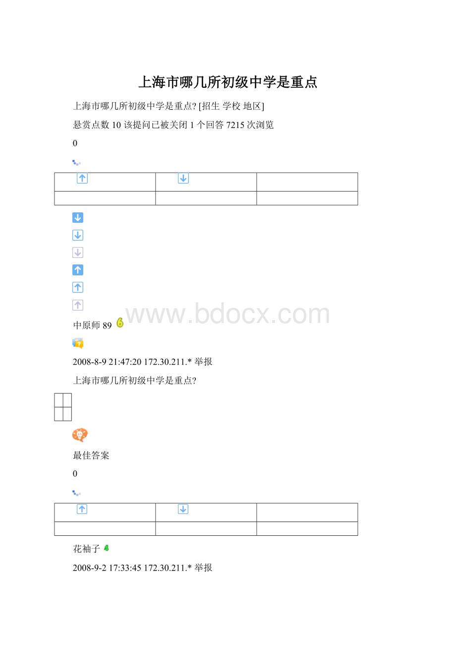 上海市哪几所初级中学是重点.docx_第1页