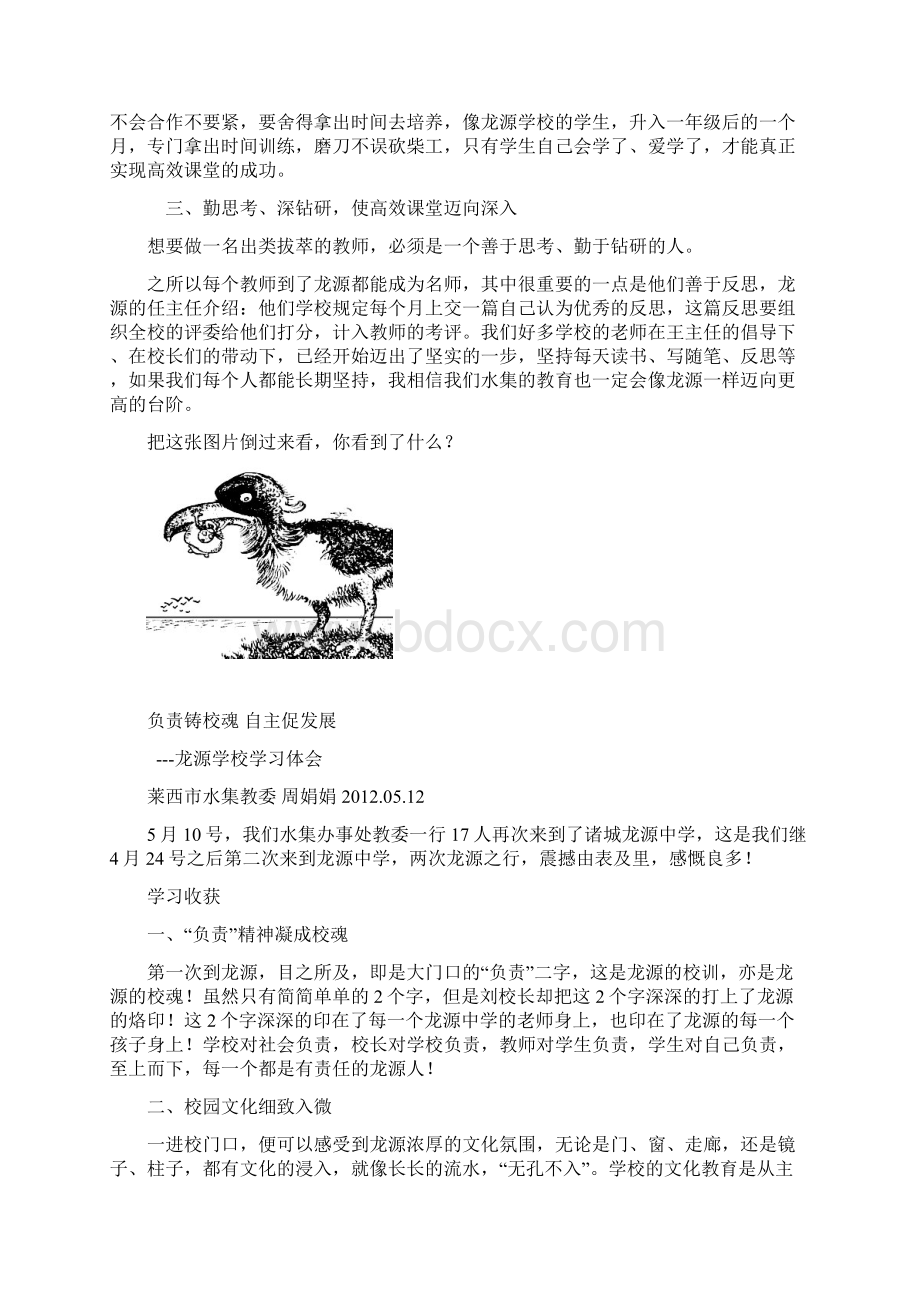 抓住两个基本点促课堂高效龙源学习考察报告.docx_第3页