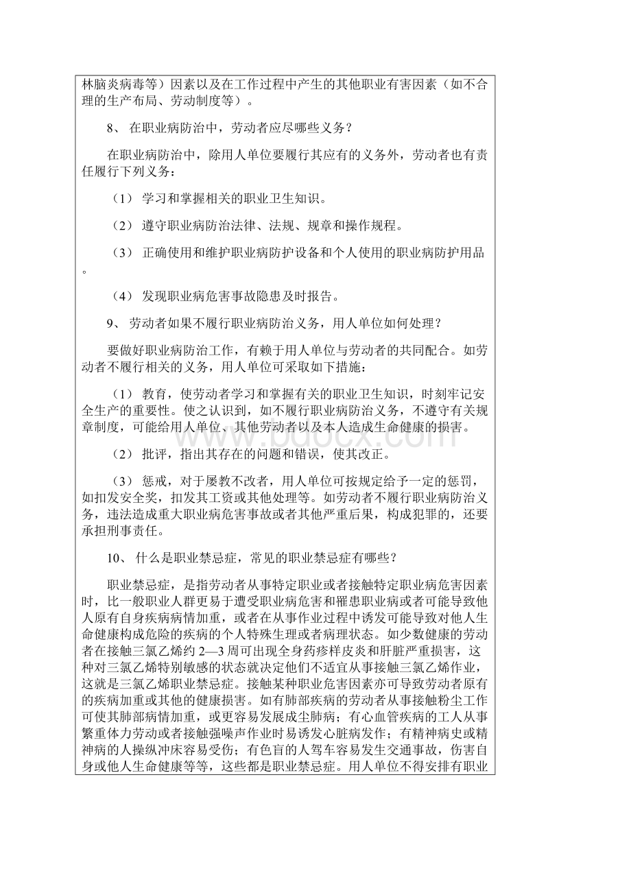 职业卫生知识培训材料 2Word文档下载推荐.docx_第3页