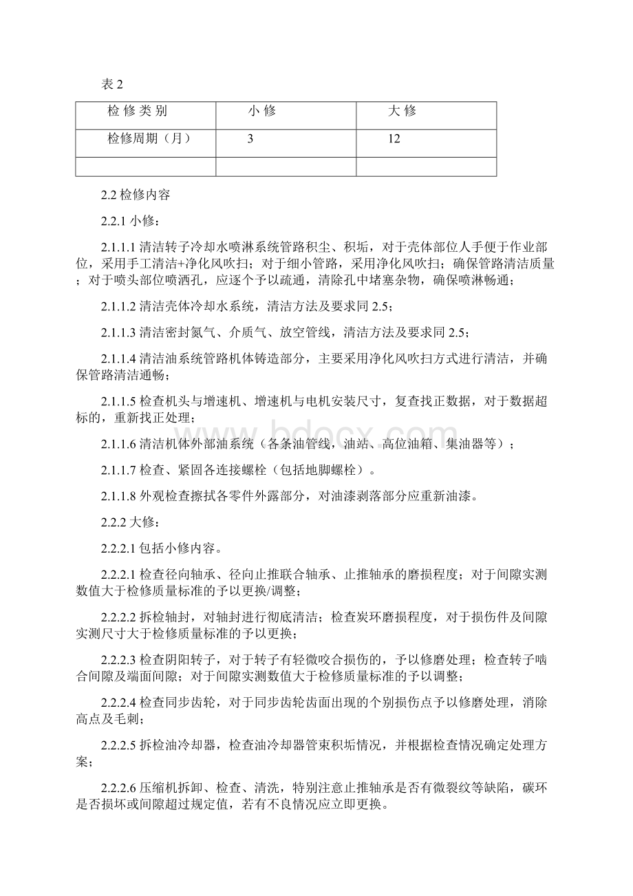 螺杆压缩机检修规程修改.docx_第3页