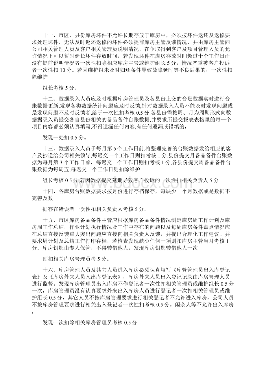 仓库管理考核办法.docx_第3页