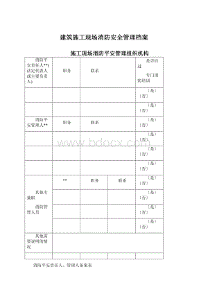 建筑施工现场消防安全管理档案.docx