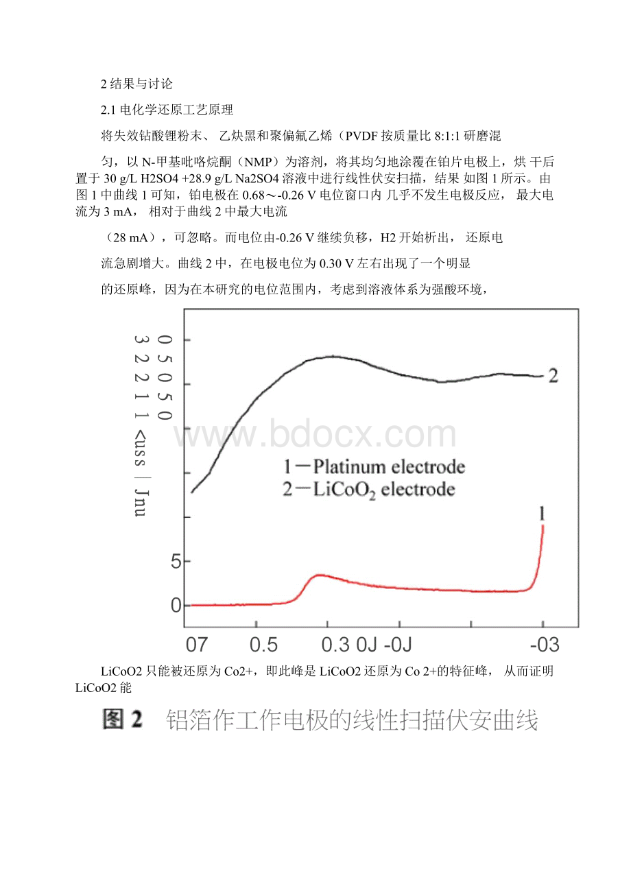 电化学还原技术从废旧锂离子电池中浸出钴酸锂.docx_第3页