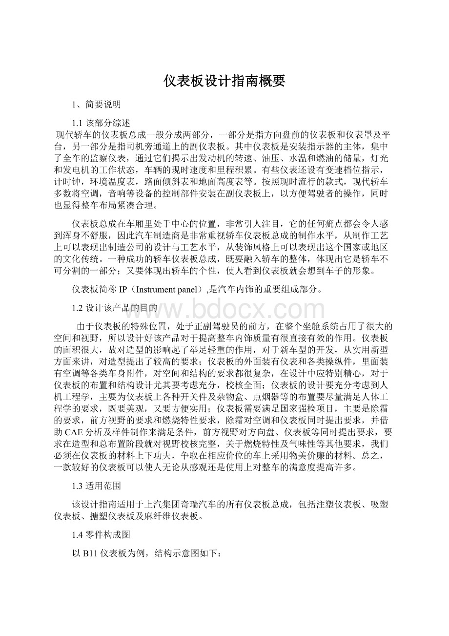 仪表板设计指南概要.docx