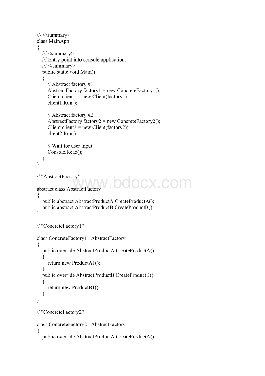 23种设计模式UML类图及对应示例代码Word格式文档下载.docx_第2页