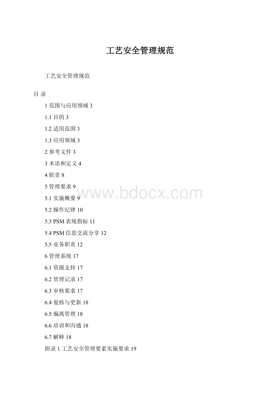 工艺安全管理规范Word文档格式.docx