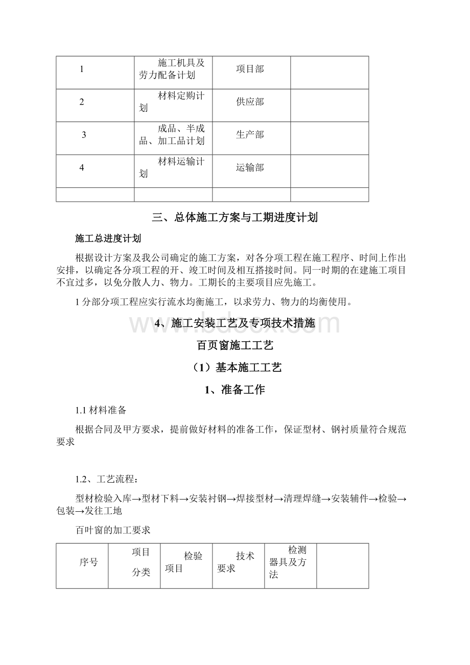 百叶窗施工组织设计方案.docx_第3页