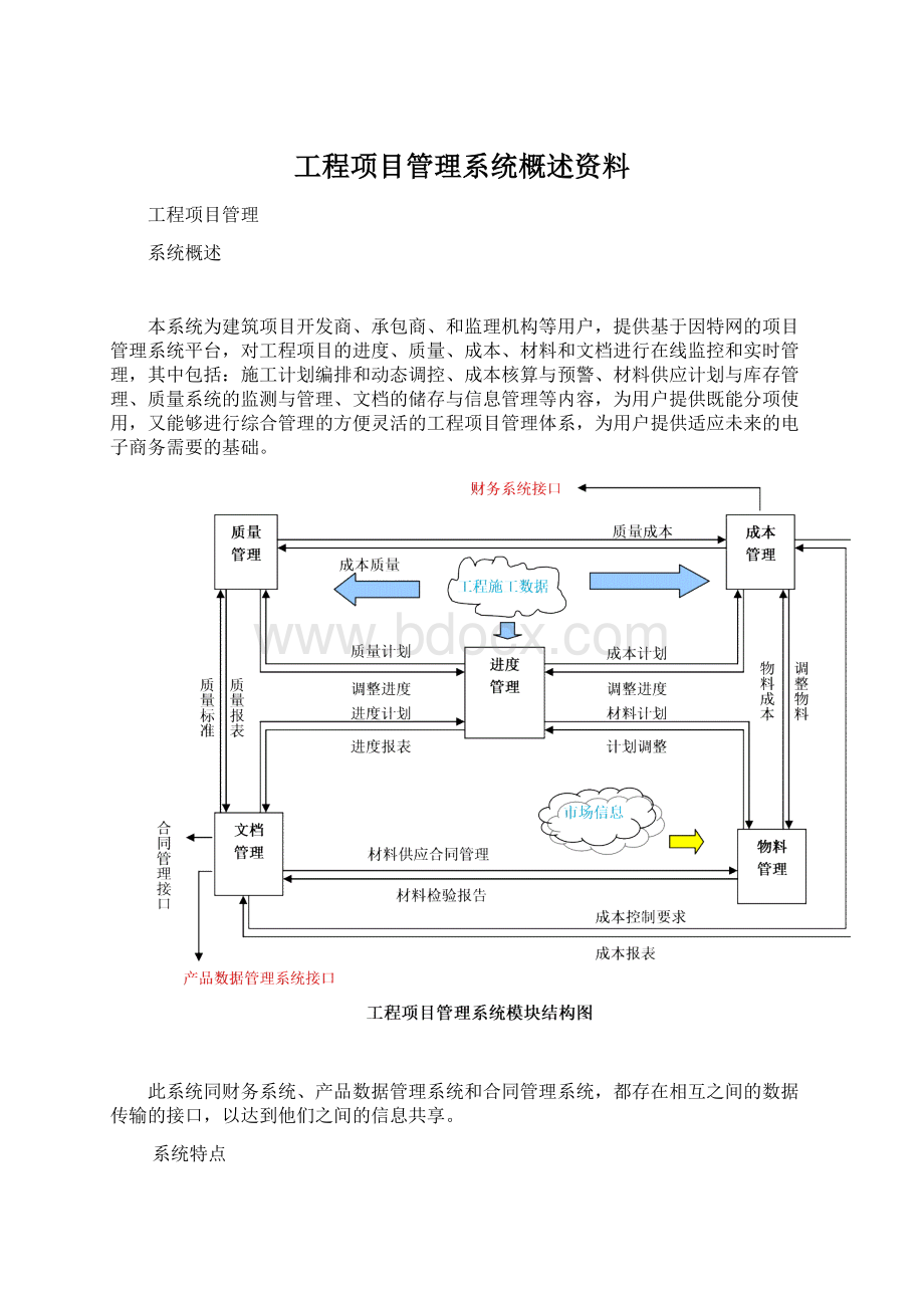 工程项目管理系统概述资料Word下载.docx