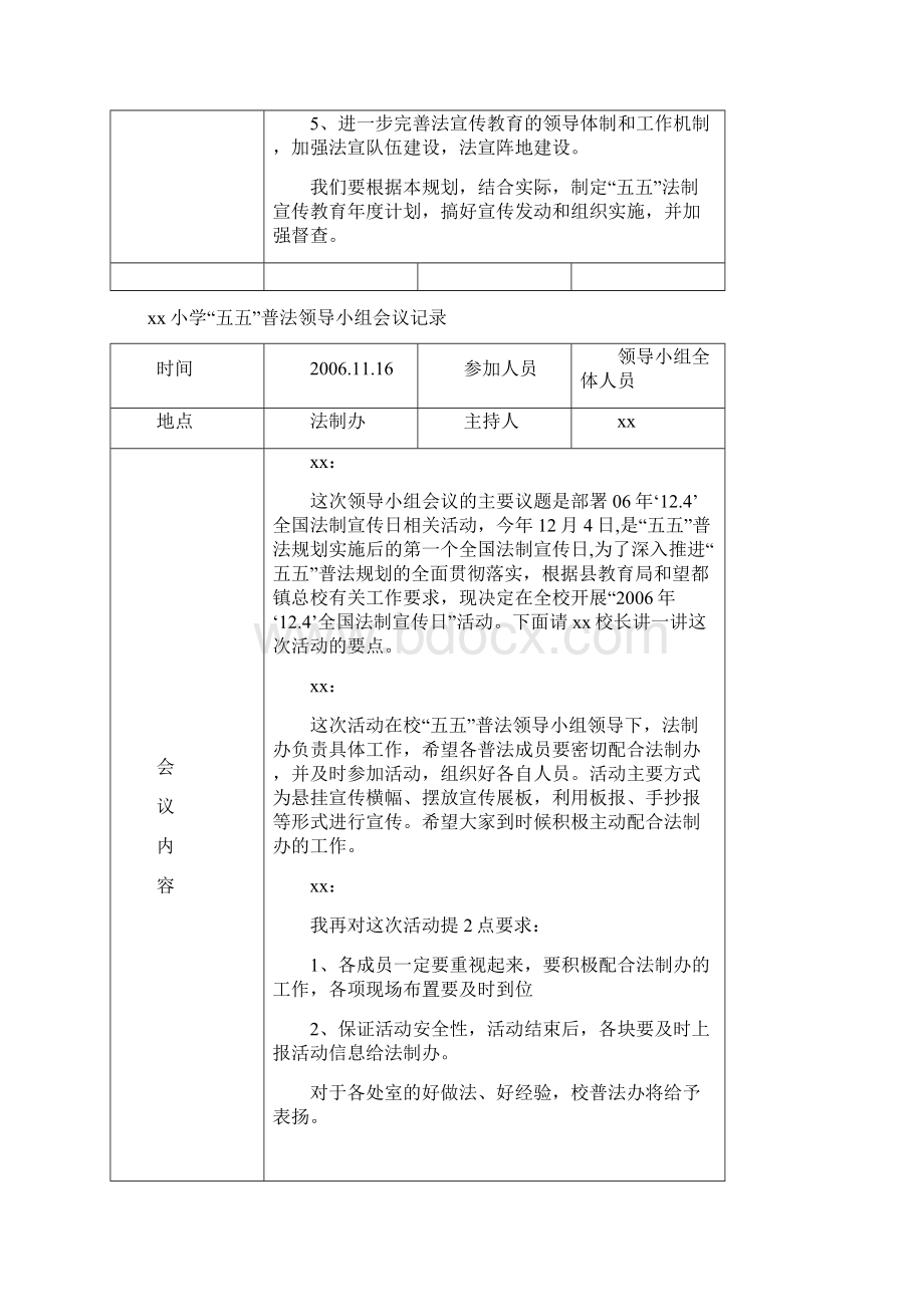 普法工作会议记录Word文档格式.docx_第2页