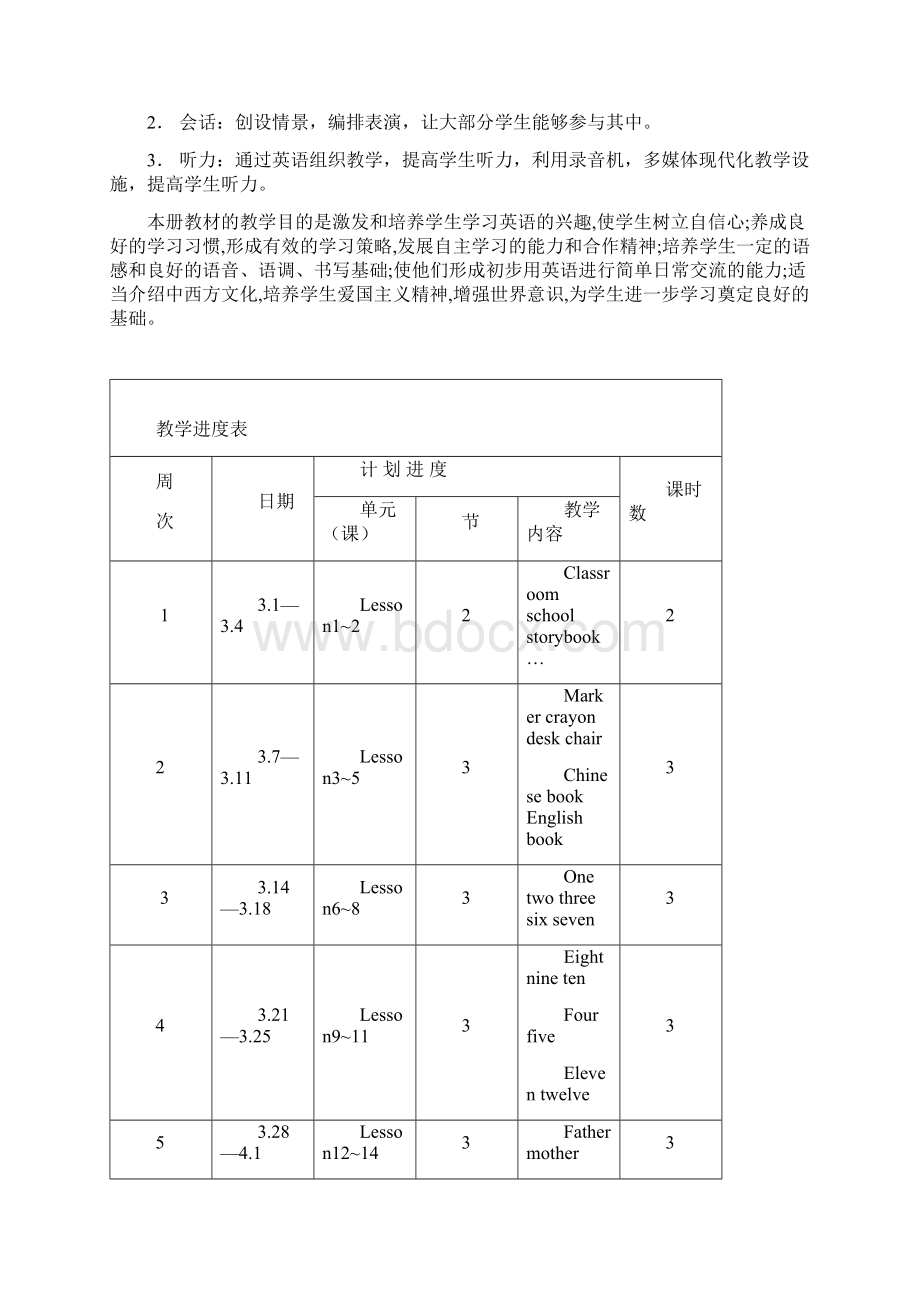 三年级英语下册全册教案人教新目标版.docx_第2页