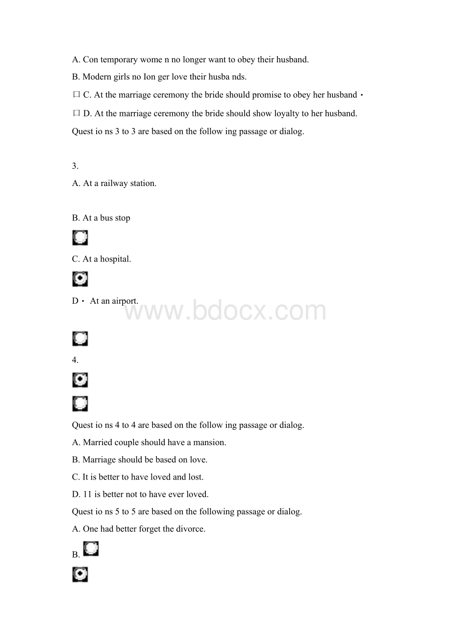 大学英语视听说教程3期末复习34单元docWord文档下载推荐.docx_第2页