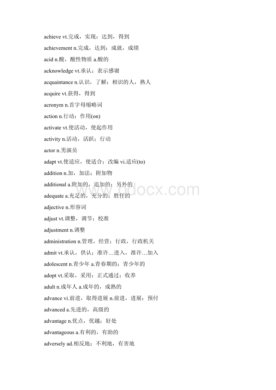 最新大学英语词汇表Word格式.docx_第2页