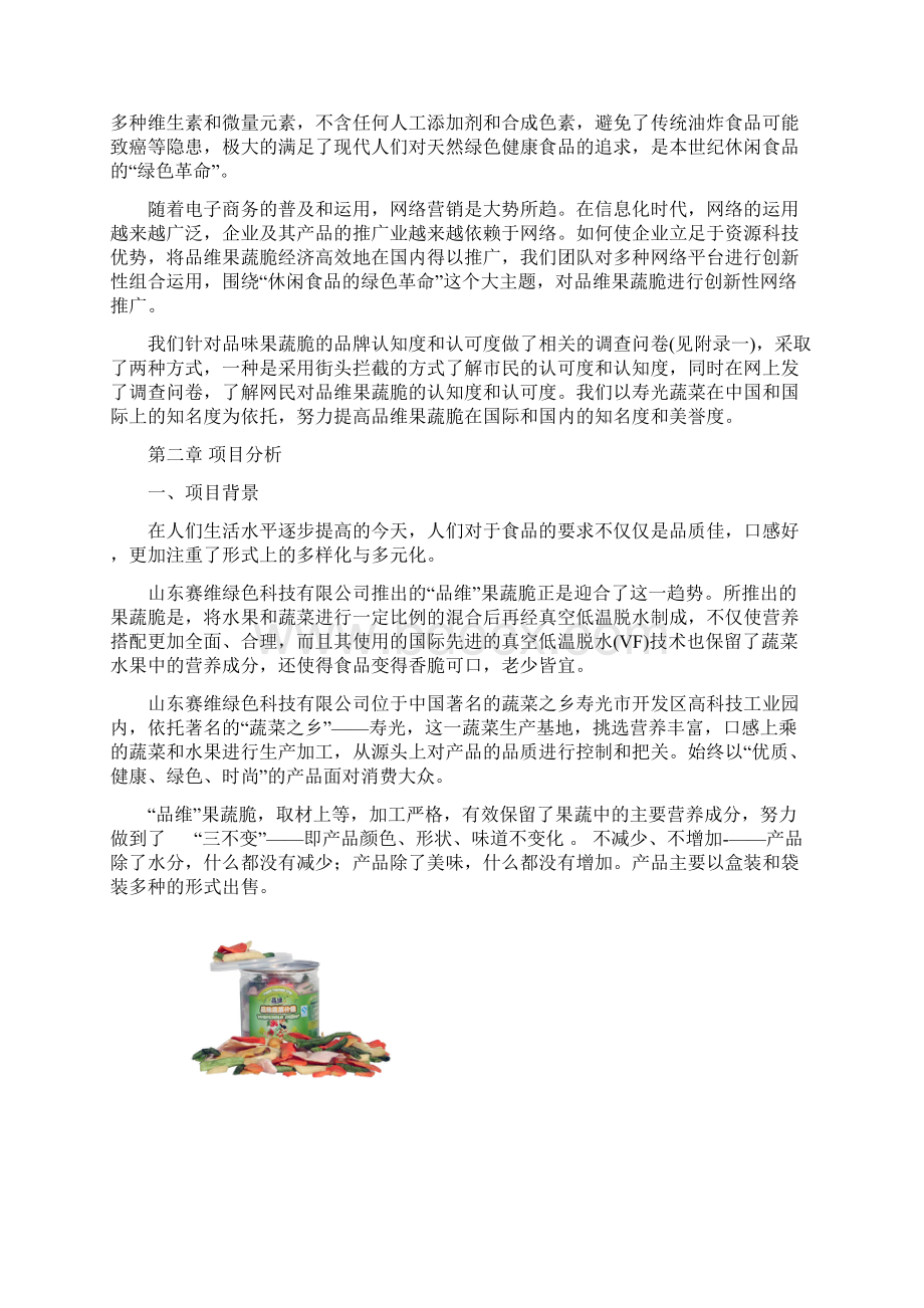 寿光品维果蔬脆网络营销方案 精品推荐.docx_第3页