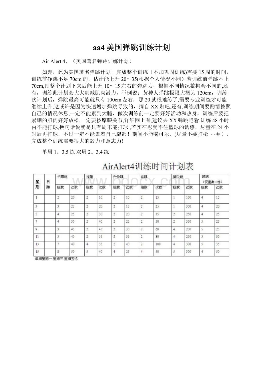 aa4美国弹跳训练计划Word格式.docx_第1页