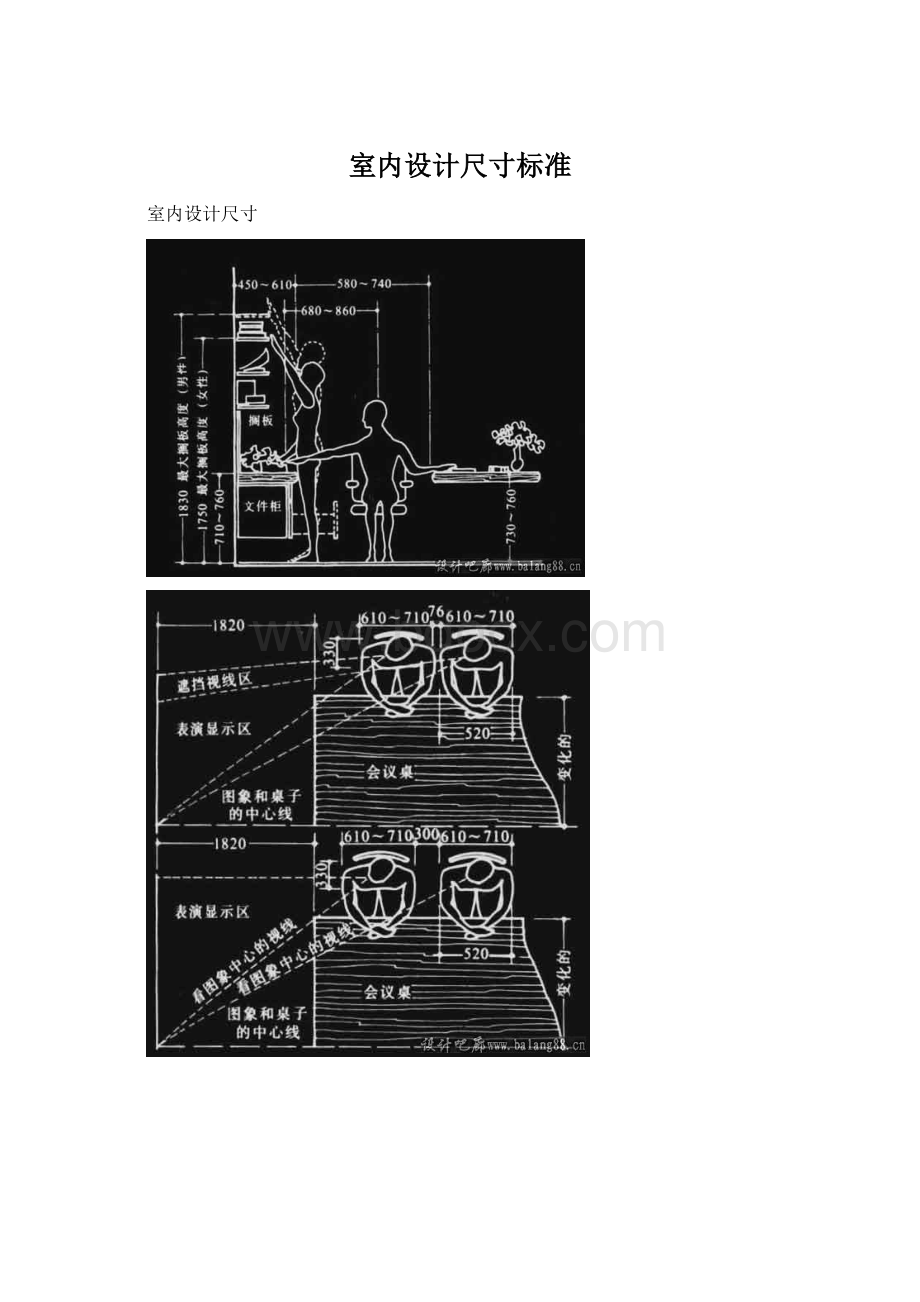 室内设计尺寸标准.docx_第1页