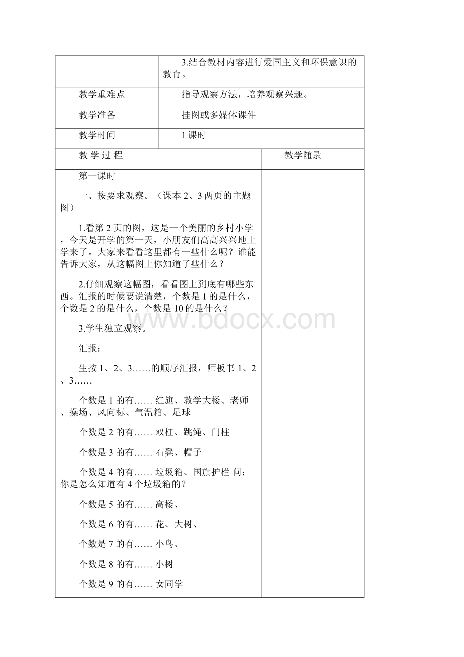 部编一年级数学上册教案.docx_第2页