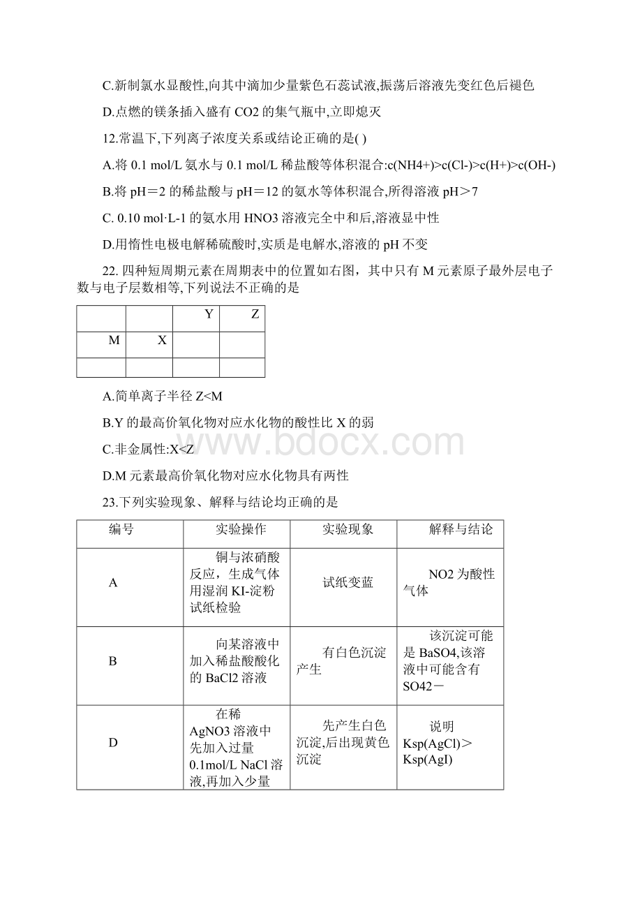 高三下学期高考模拟化学试题.docx_第2页