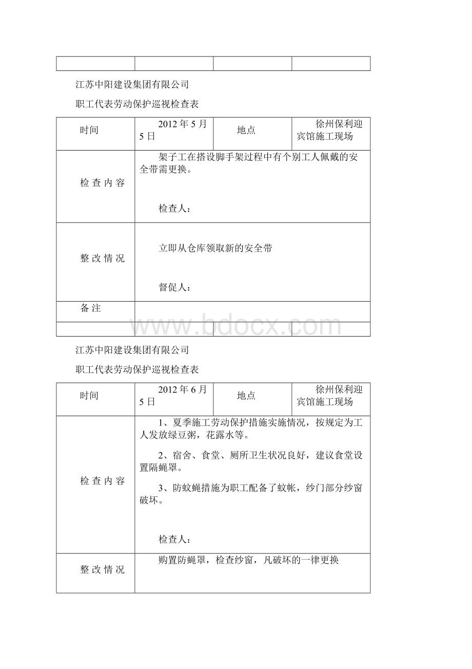 职工代表劳动保护巡视检查表.docx_第3页