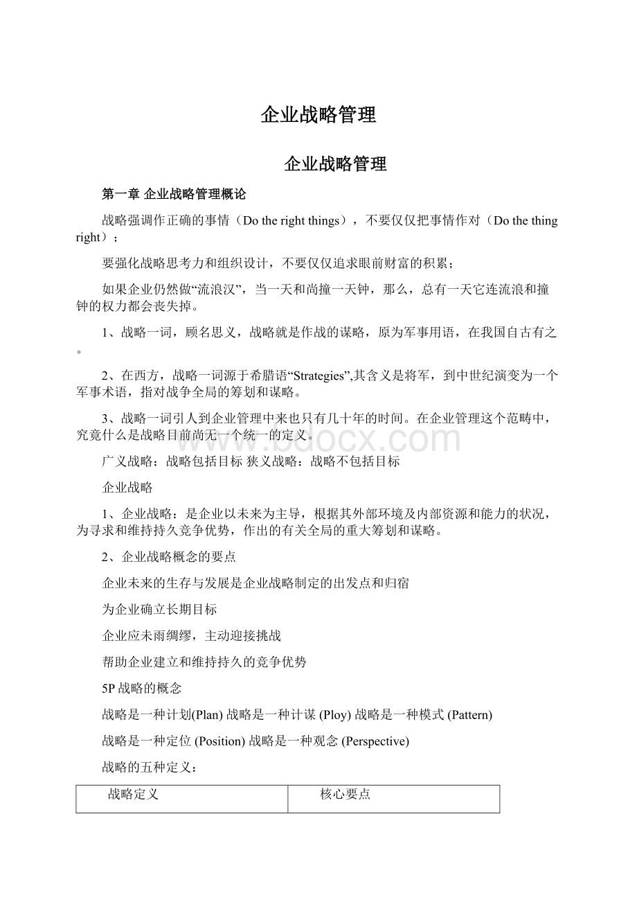 企业战略管理Word格式文档下载.docx_第1页