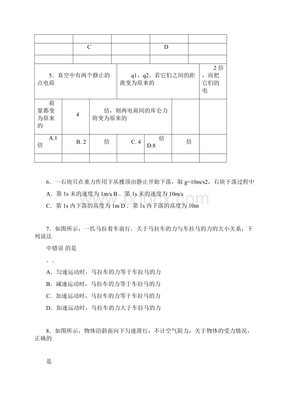 最全物理合格性的考试打印0经典版.docx_第2页