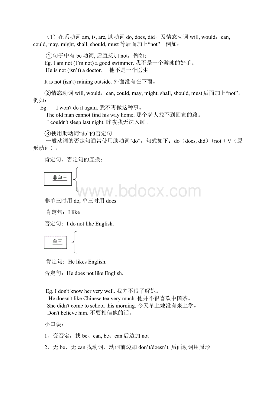 小学英语语法专题二七大句型.docx_第2页