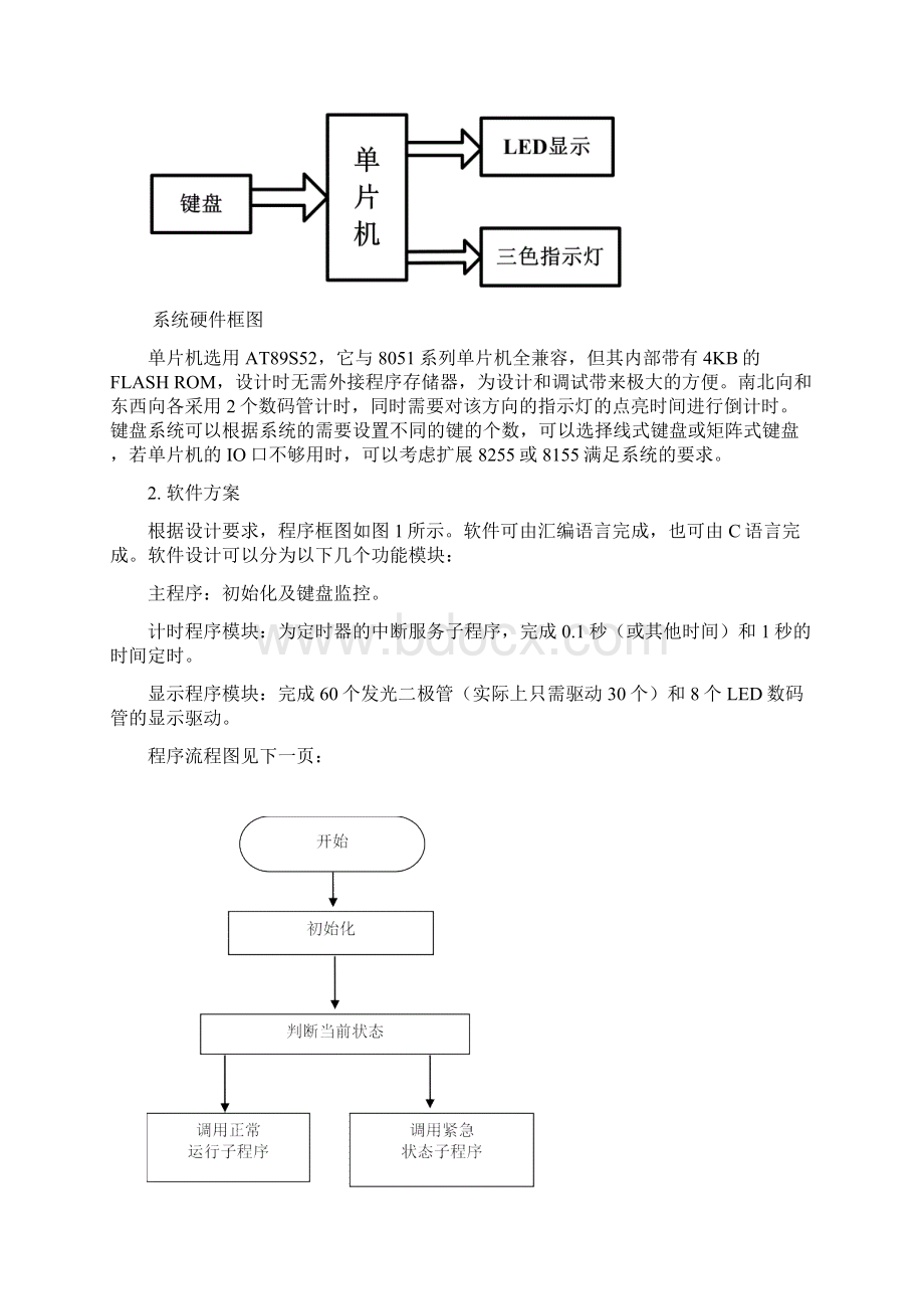 单片机控制的交通灯完整系统实验报告.docx_第3页