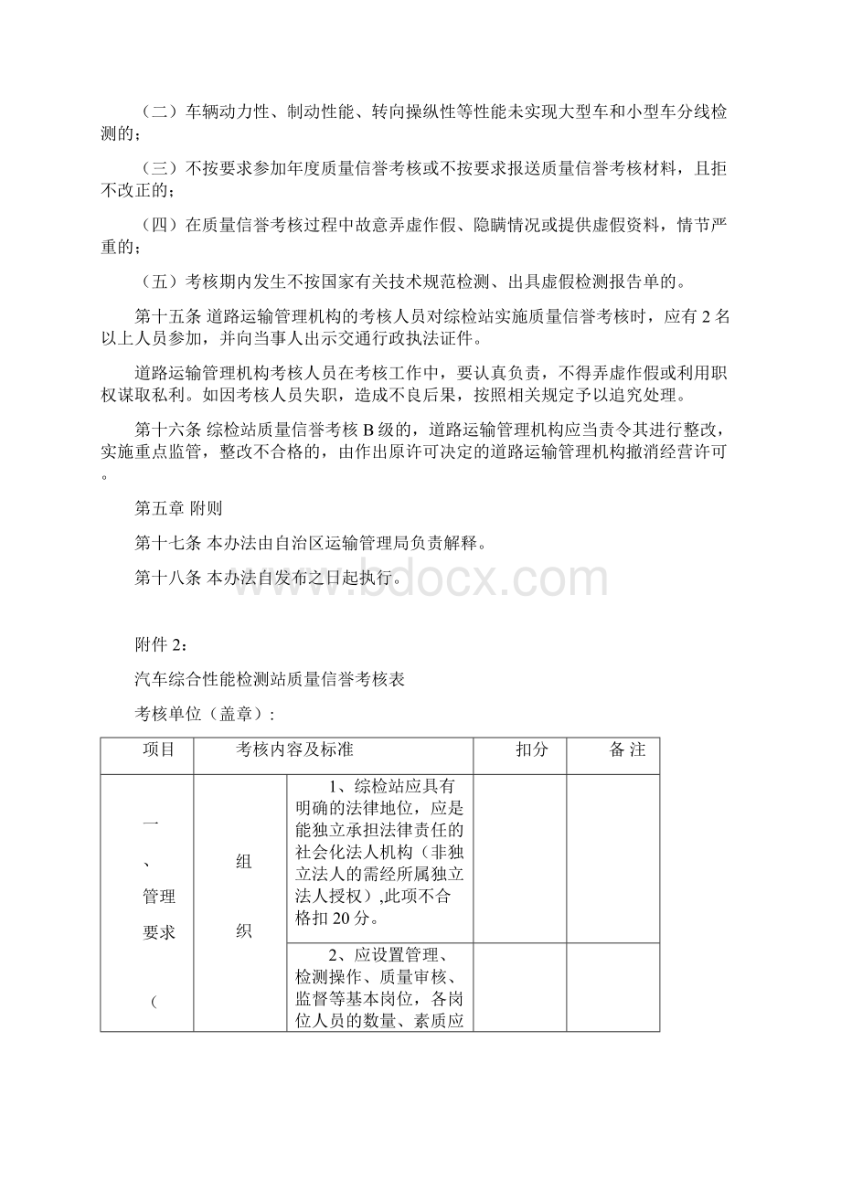 《宁夏汽车综合性能检测站质量信誉考核办法》.docx_第3页