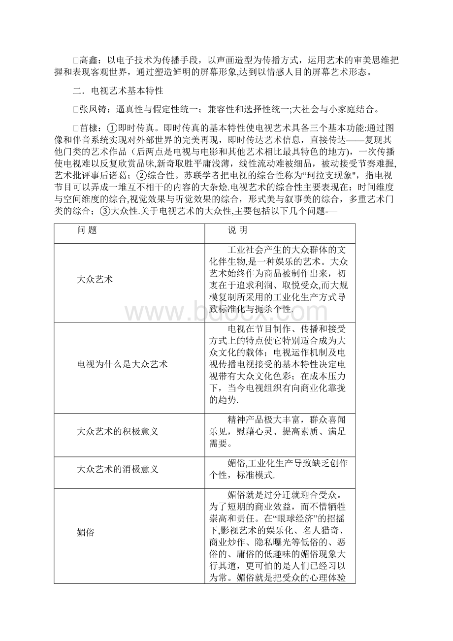 广播电视艺术学基础知识整理死记硬背.docx_第3页