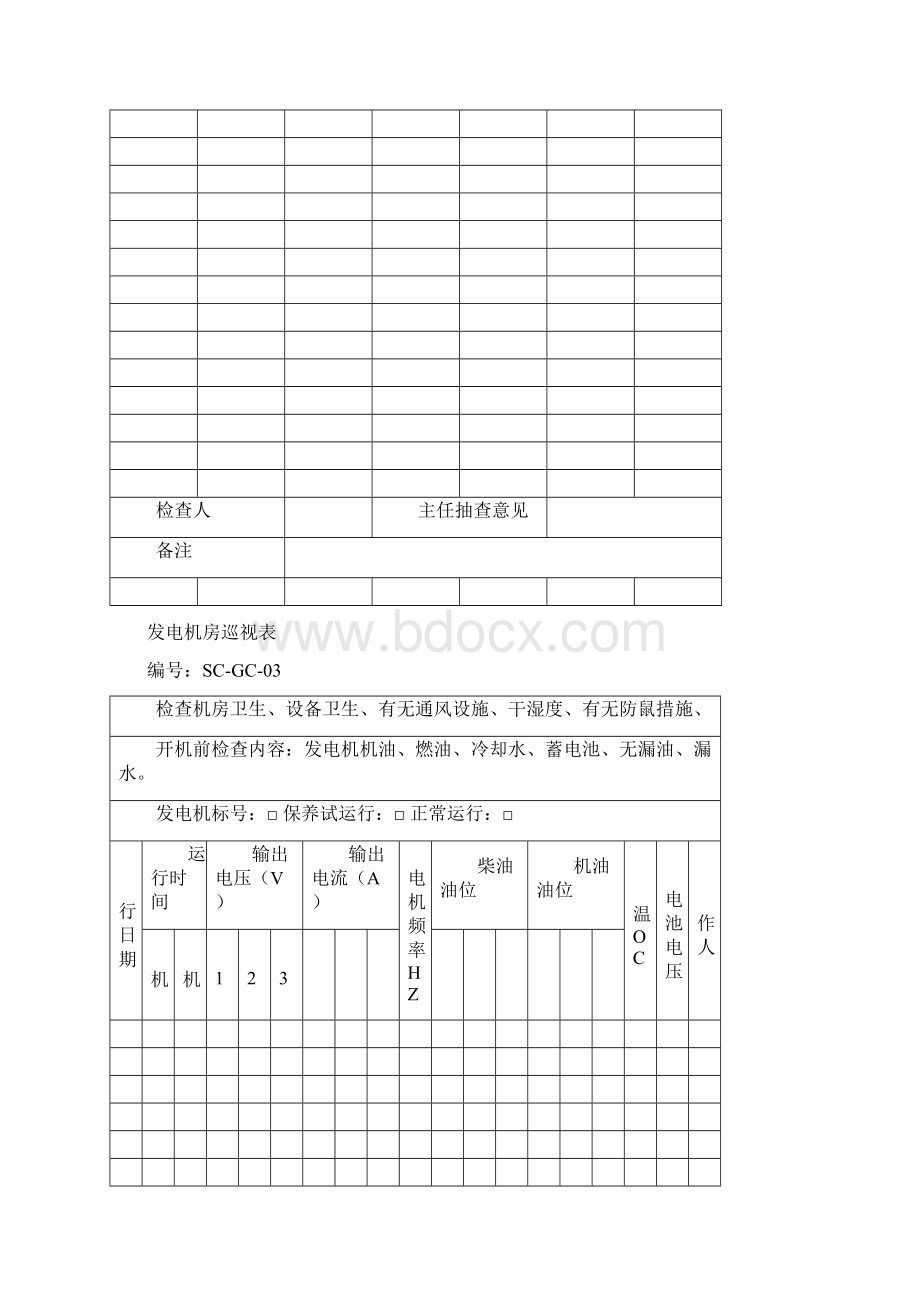 工程部品质操作表格Word文档下载推荐.docx_第2页