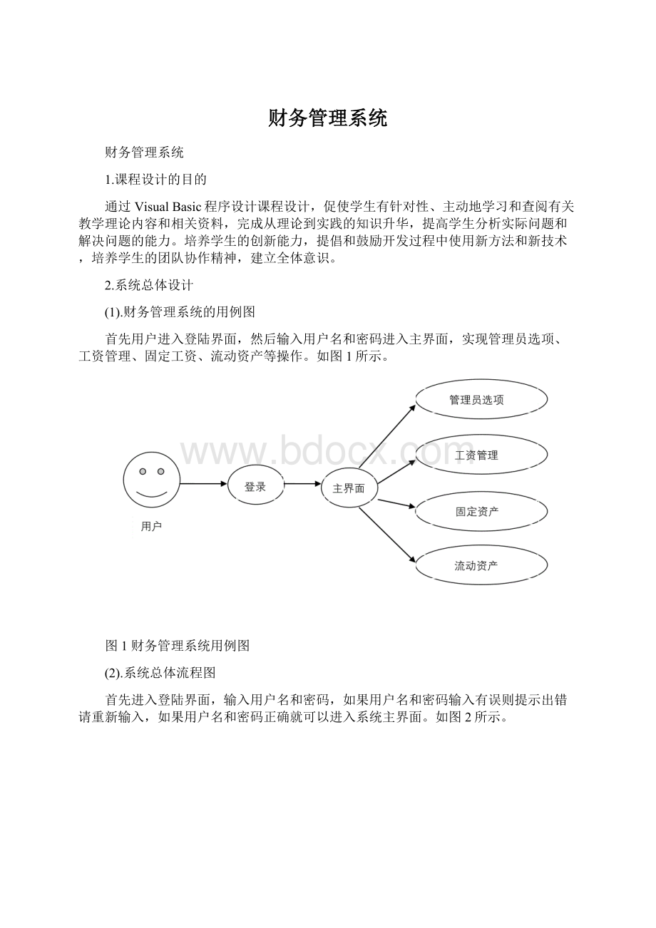 财务管理系统Word下载.docx