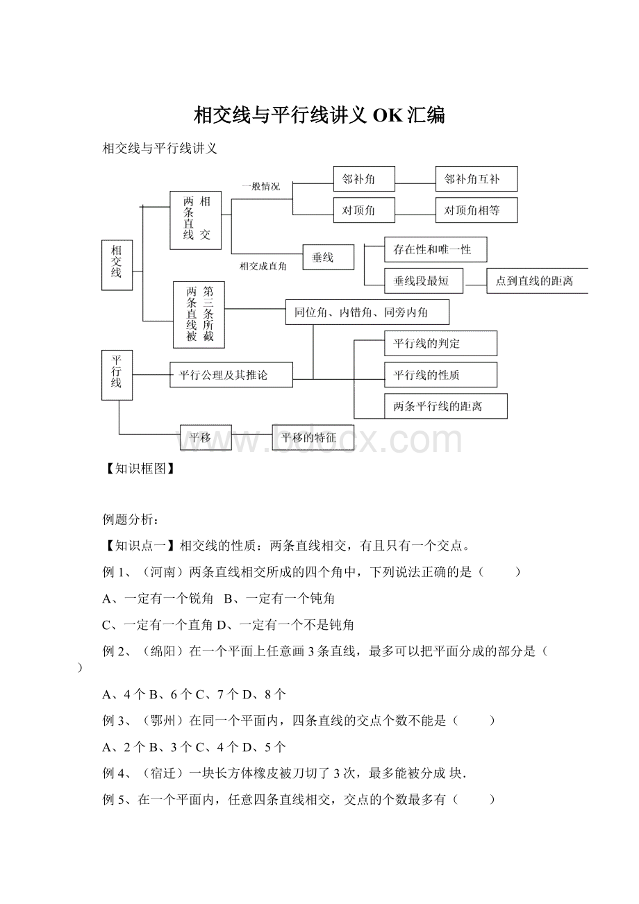 相交线与平行线讲义OK汇编.docx_第1页