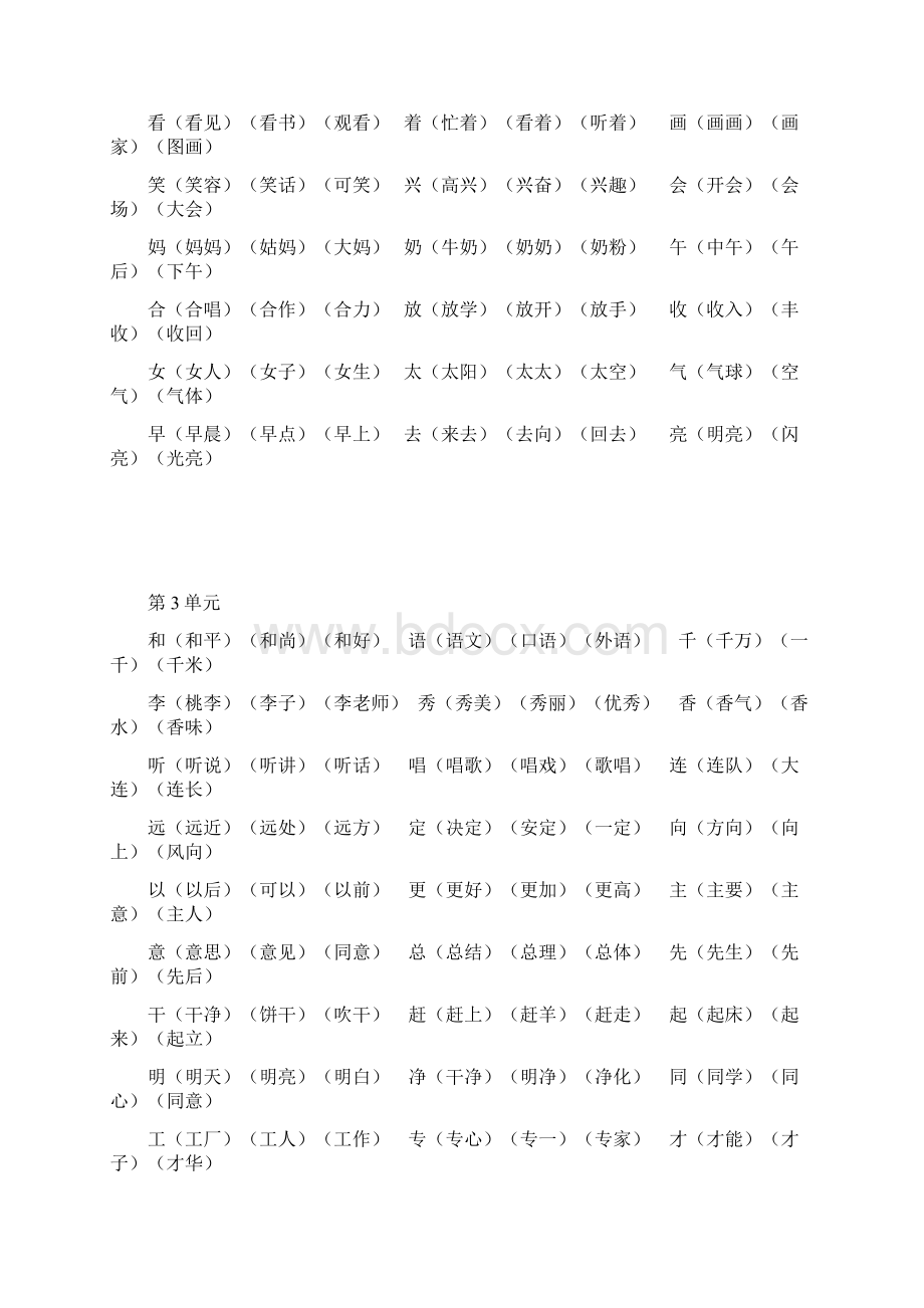 一二年级下册带拼音生字组词文档格式.docx_第2页