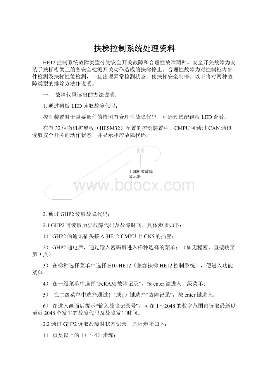 扶梯控制系统处理资料.docx_第1页