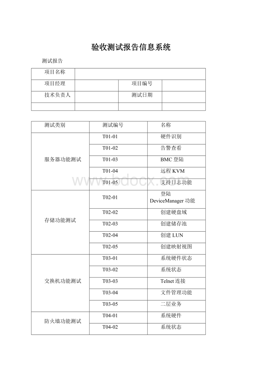 验收测试报告信息系统.docx_第1页