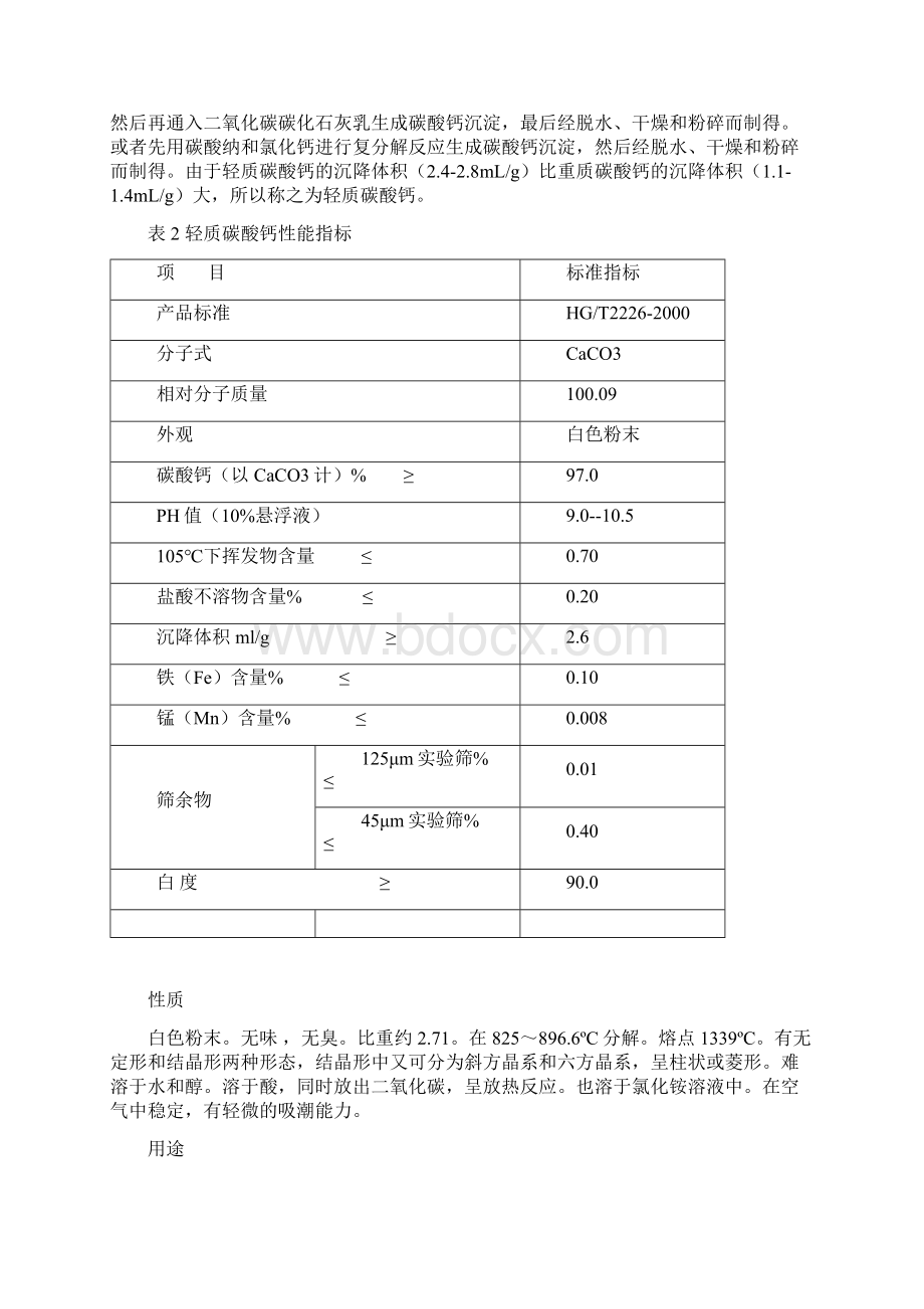 工业石膏制备超细纳米碳酸钙生产技术项目可行性研究报告Word文件下载.docx_第3页