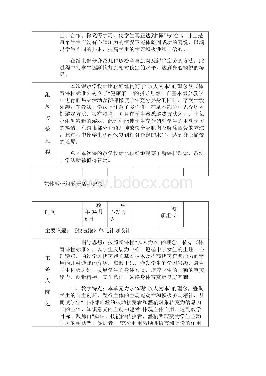 艺体教研组教研活动记录.docx_第3页