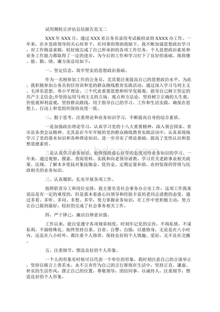 试用期转正评估总结报告.docx_第2页