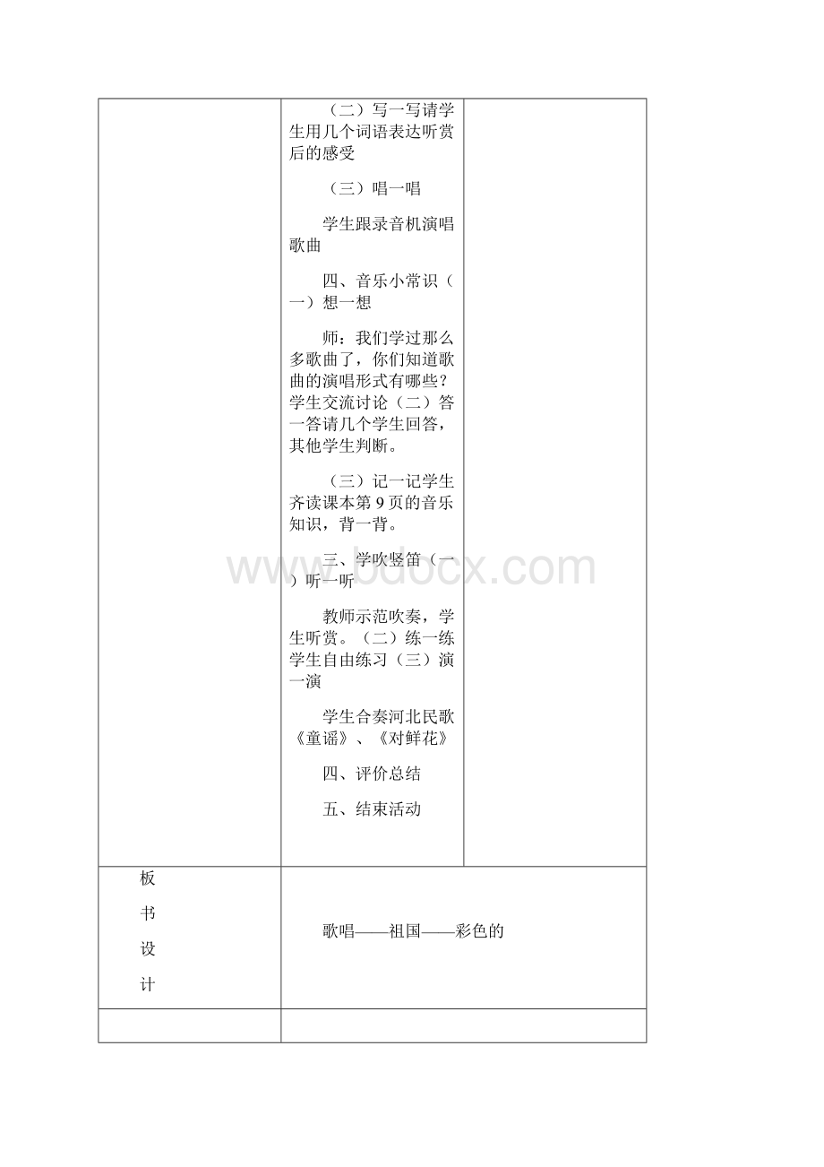 春季学期新湘版小学四年级下册音乐教案文档格式.docx_第3页