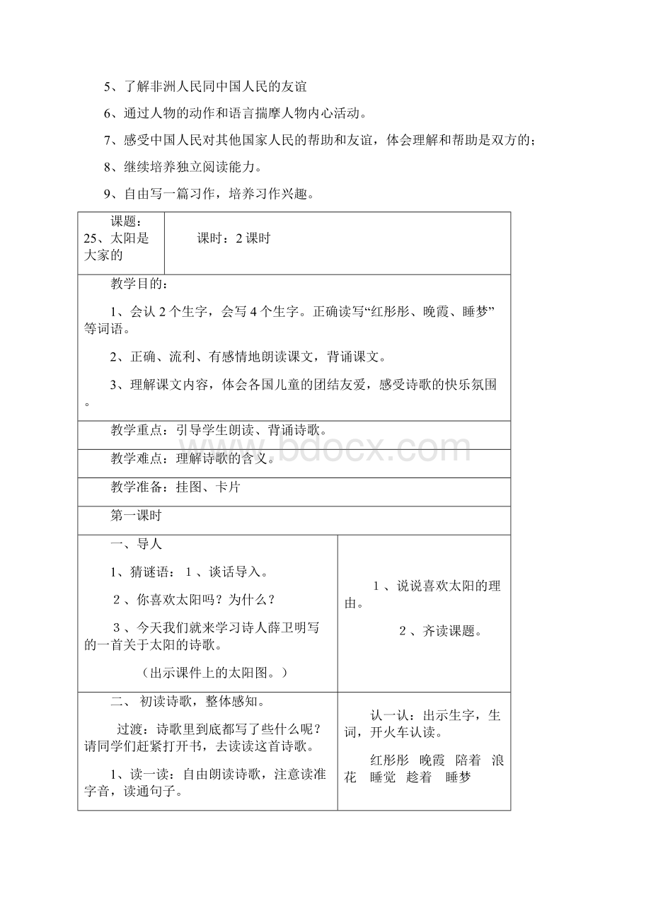 精品小学语文三年级下册第七单元教案文档格式.docx_第2页